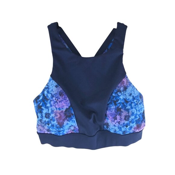 TYR Other - TYR Womens Amira Bikini Top Active Swimwear Maximum Support Floral Navy Blue S